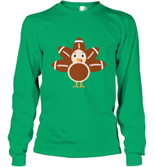 Funny Football Turkey Fall Thanksgiving Football Long Sleeve T-Shirt Long Sleeve T-Shirt - jonhlittlestore88