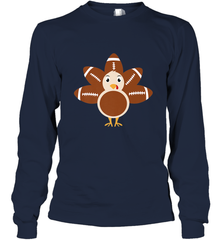 Funny Football Turkey Fall Thanksgiving Football Long Sleeve T-Shirt Long Sleeve T-Shirt - jonhlittlestore88