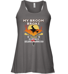 Broom Broke So I Became An Atlanta Falcons Fan  NFL Halloween Costume Women's Racerback Tank Women's Racerback Tank - jonhlittlestore88