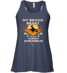 Broom Broke So I Became An Atlanta Falcons Fan  NFL Halloween Costume Women's Racerback Tank Women's Racerback Tank - jonhlittlestore88