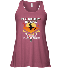 Broom Broke So I Became An Atlanta Falcons Fan  NFL Halloween Costume Women's Racerback Tank Women's Racerback Tank - jonhlittlestore88