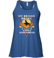 Broom Broke So I Became An Atlanta Falcons Fan  NFL Halloween Costume Women's Racerback Tank Women's Racerback Tank - jonhlittlestore88