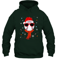 Texas Rangers Logo Christmas Baseball Player Glasses Santa Hat Pajama Gift Hooded Sweatshirt Hooded Sweatshirt - jonhlittlestore88