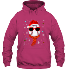Texas Rangers Logo Christmas Baseball Player Glasses Santa Hat Pajama Gift Hooded Sweatshirt Hooded Sweatshirt - jonhlittlestore88