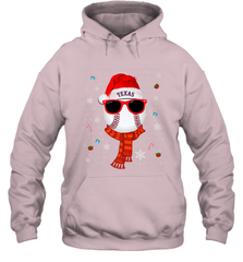 Texas Rangers Logo Christmas Baseball Player Glasses Santa Hat Pajama Gift Hooded Sweatshirt Hooded Sweatshirt - jonhlittlestore88