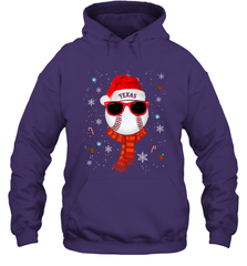 Texas Rangers Logo Christmas Baseball Player Glasses Santa Hat Pajama Gift Hooded Sweatshirt Hooded Sweatshirt - jonhlittlestore88