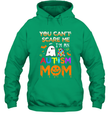 You Can't Scare Me I'm An Autism Mom Ghost Awareness Funny Hooded Sweatshirt Hooded Sweatshirt - jonhlittlestore88