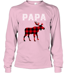 Papa Moose Red Plaid Christmas Pajama Long Sleeve T-Shirt Apparel - jonhlittlestore88
