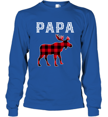 Papa Moose Red Plaid Christmas Pajama Long Sleeve T-Shirt Apparel - jonhlittlestore88