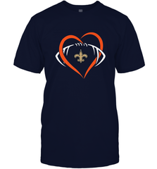 NFL New Orleans Saints Heart Love Football Men's T-Shirt Men's T-Shirt - jonhlittlestore88