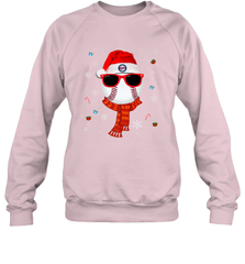 Minnesota Twins Logo Christmas Baseball Player Glasses Santa Hat Pajama Gift Crewneck Sweatshirt Crewneck Sweatshirt - jonhlittlestore88