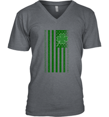 Lucky St. Patrick's Day Irish American Flag T Shirt Men's V-Neck Men's V-Neck - jonhlittlestore88