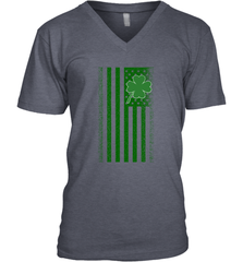Lucky St. Patrick's Day Irish American Flag T Shirt Men's V-Neck Men's V-Neck - jonhlittlestore88