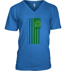 Lucky St. Patrick's Day Irish American Flag T Shirt Men's V-Neck Men's V-Neck - jonhlittlestore88