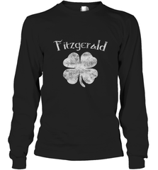 Vintage Fitzgerald Irish Shamrock St Patty's Day Long Sleeve T-Shirt Long Sleeve T-Shirt - jonhlittlestore88