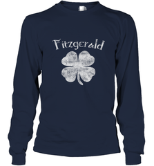 Vintage Fitzgerald Irish Shamrock St Patty's Day Long Sleeve T-Shirt Long Sleeve T-Shirt - jonhlittlestore88