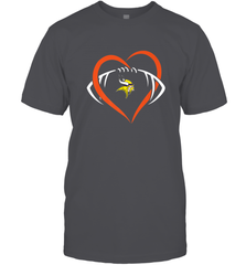 NFL Minnesota Vikings Heart Love Football Men's T-Shirt Men's T-Shirt - jonhlittlestore88