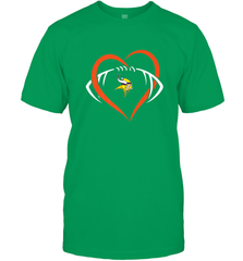 NFL Minnesota Vikings Heart Love Football Men's T-Shirt Men's T-Shirt - jonhlittlestore88