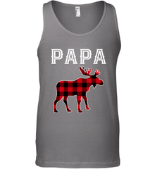 Papa Moose Red Plaid Christmas Pajama Men's Tank Top Apparel - jonhlittlestore88