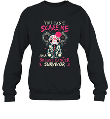 You can't Scare Me I'm Breast Cancer Survivor Elephant Funny Crewneck Sweatshirt Crewneck Sweatshirt - jonhlittlestore88