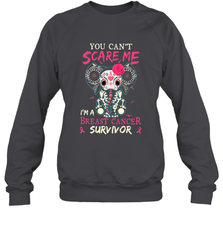 You can't Scare Me I'm Breast Cancer Survivor Elephant Funny Crewneck Sweatshirt Crewneck Sweatshirt - jonhlittlestore88