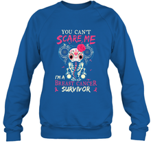 You can't Scare Me I'm Breast Cancer Survivor Elephant Funny Crewneck Sweatshirt Crewneck Sweatshirt - jonhlittlestore88