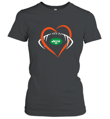 NFL New York Jets Heart Love Football Women's T-Shirt Women's T-Shirt - jonhlittlestore88