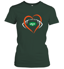 NFL New York Jets Heart Love Football Women's T-Shirt Women's T-Shirt - jonhlittlestore88