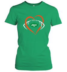 NFL New York Jets Heart Love Football Women's T-Shirt Women's T-Shirt - jonhlittlestore88