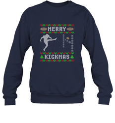 NFL Mens Funny Ugly Christmas Football Sport Team Kicker Gift Crewneck Sweatshirt