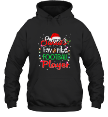 NFL Santa's Favorite Football Player Xmas Light Hat Christmas Hooded Sweatshirt Hooded Sweatshirt - jonhlittlestore88