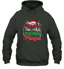 NFL Santa's Favorite Football Player Xmas Light Hat Christmas Hooded Sweatshirt Hooded Sweatshirt - jonhlittlestore88