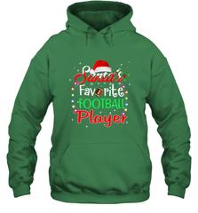 NFL Santa's Favorite Football Player Xmas Light Hat Christmas Hooded Sweatshirt Hooded Sweatshirt - jonhlittlestore88