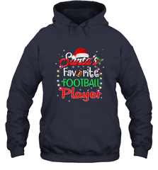 NFL Santa's Favorite Football Player Xmas Light Hat Christmas Hooded Sweatshirt Hooded Sweatshirt - jonhlittlestore88
