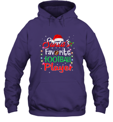 NFL Santa's Favorite Football Player Xmas Light Hat Christmas Hooded Sweatshirt Hooded Sweatshirt - jonhlittlestore88