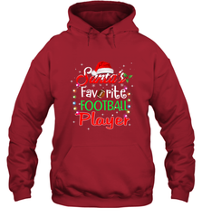NFL Santa's Favorite Football Player Xmas Light Hat Christmas Hooded Sweatshirt Hooded Sweatshirt - jonhlittlestore88
