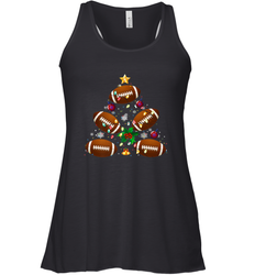 NFL Christmas Pajama Football Christmas Ornaments Tree Xmas Gift Women's Racerback Tank