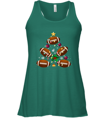 NFL Christmas Pajama Football Christmas Ornaments Tree Xmas Gift Women's Racerback Tank Women's Racerback Tank - jonhlittlestore88
