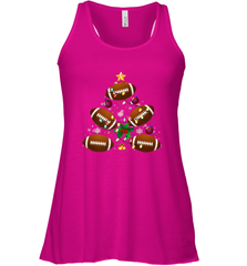 NFL Christmas Pajama Football Christmas Ornaments Tree Xmas Gift Women's Racerback Tank Women's Racerback Tank - jonhlittlestore88