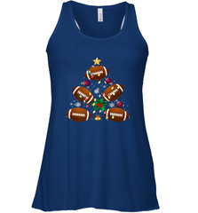 NFL Christmas Pajama Football Christmas Ornaments Tree Xmas Gift Women's Racerback Tank Women's Racerback Tank - jonhlittlestore88