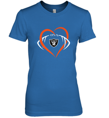 NFL Oakland Raiderss Heart Love Football Women's Premium T-Shirt Women's Premium T-Shirt - jonhlittlestore88