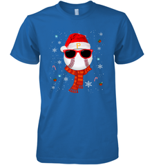 Pittsburgh Pirates Logo Christmas Baseball Player Glasses Santa Hat Pajama Gift Men's Premium T-Shirt Men's Premium T-Shirt - jonhlittlestore88