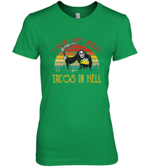 Vintage I Hope They Serve Tacos In Hell Halloween Costume Women's Premium T-Shirt Women's Premium T-Shirt - jonhlittlestore88