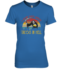 Vintage I Hope They Serve Tacos In Hell Halloween Costume Women's Premium T-Shirt Women's Premium T-Shirt - jonhlittlestore88