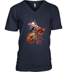 Marvel Rising Secret Warriors Group Shot Action Pose Men's V-Neck Men's V-Neck - jonhlittlestore88