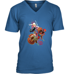 Marvel Rising Secret Warriors Group Shot Action Pose Men's V-Neck Men's V-Neck - jonhlittlestore88