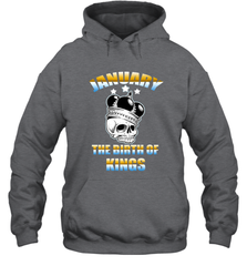 Kings Are Born In January Birthday For Men Hooded Sweatshirt Hooded Sweatshirt - jonhlittlestore88