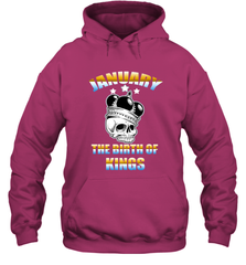 Kings Are Born In January Birthday For Men Hooded Sweatshirt Hooded Sweatshirt - jonhlittlestore88