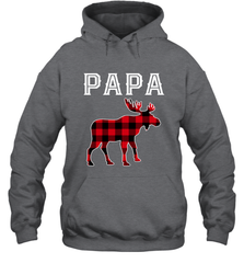 Papa Moose Red Plaid Christmas Pajama Hooded Sweatshirt Apparel - jonhlittlestore88