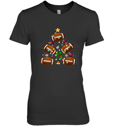 NFL Christmas Pajama Football Christmas Ornaments Tree Xmas Gift Women's Premium T-Shirt